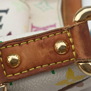 Vintage Louis Vuitton LODGE GM white Monogram Multicolor M40051 shoulderbag | stylenewstar