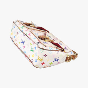 Vintage Louis Vuitton LODGE GM white Monogram Multicolor M40051 shoulderbag | stylenewstar
