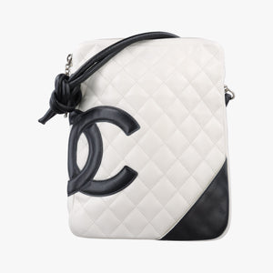 Secondhand Chanel Cambon Line Black×white lambskin A25178 shoulderbag | stylenewstar