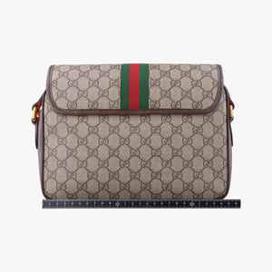 Secondhand Gucci Ophidia Ebony × Neon Orange GG Supreme × Leather 792376 shoulderbag | stylenewstar