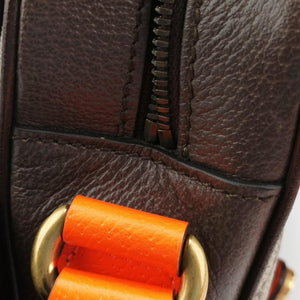 Secondhand Gucci Ophidia Ebony × Neon Orange GG Supreme × Leather 792376 shoulderbag | stylenewstar