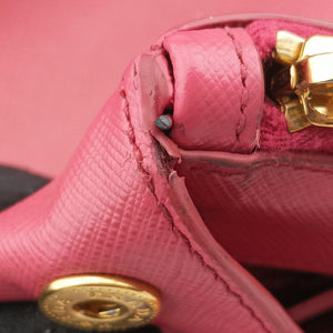 Pre-owned Prada Galleria Pink SAFFIANO Leather BN1874 shoulderbag | stylenewstar