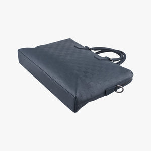 Vintage Louis Vuitton Porte Documents Jour navy Damier Infini N48224 handbag | stylenewstar