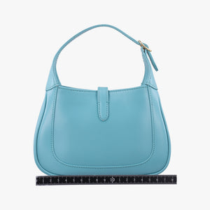 Pre-owned Gucci JACKIE 1961 Blue Leather 637091 shoulderbag | stylenewstar