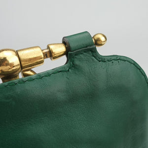 Pre-owned Gucci Snaffle Bit Green Leather 263956 shoulderbag | stylenewstar
