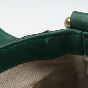 Pre-owned Gucci Snaffle Bit Green Leather 263956 shoulderbag | stylenewstar