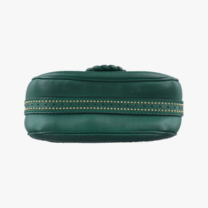 Pre-owned Gucci Snaffle Bit Green Leather 263956 shoulderbag | stylenewstar