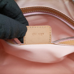 Vintage Christian Dior Trotter Romantique Beige x Pink x Brown PVC Coated canvas x leather shoulderbag | stylenewstar