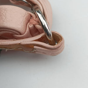 Vintage Christian Dior Trotter Romantique Beige x Pink x Brown PVC Coated canvas x leather shoulderbag | stylenewstar