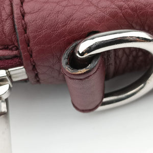Pre-owned Gucci Interlocking G Soho business Burgundy Leather 322057 handbag | stylenewstar