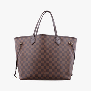 Pre-owned Louis Vuitton NEVERFULL MM EBENE Damier Canvas N51105 shoulderbag | stylenewstar