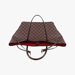 Pre-owned Louis Vuitton NEVERFULL MM EBENE Damier Canvas N51105 shoulderbag | stylenewstar