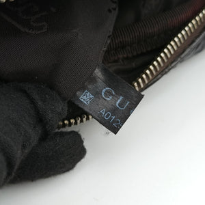 Secondhand Gucci Guccissima Messenger Black Leather 201448 shoulderbag | stylenewstar