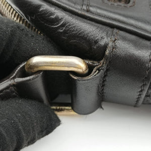 Secondhand Gucci Guccissima Messenger Black Leather 201448 shoulderbag | stylenewstar