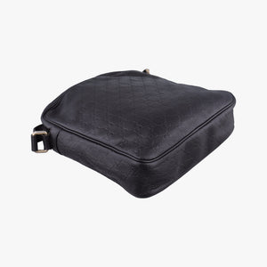 Secondhand Gucci Guccissima Messenger Black Leather 201448 shoulderbag | stylenewstar