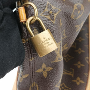 Pre-owned Louis Vuitton Lockit Horizontal Brown Monogram Canvas M40104 handbag | stylenewstar