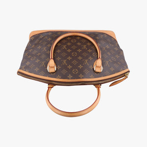 Pre-owned Louis Vuitton Lockit Horizontal Brown Monogram Canvas M40104 handbag | stylenewstar