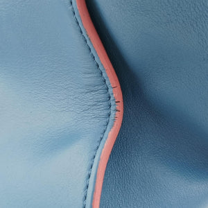 Pre-owned Fendi Petite 3Jours Blue Leather 8BH333 shoulderbag | stylenewstar