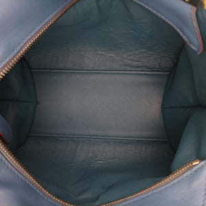 Pre-owned Fendi Petite 3Jours Blue Leather 8BH333 shoulderbag | stylenewstar