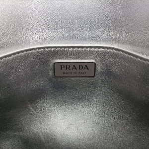 Pre-owned Prada Cleo Flap Silver Leather handbag | stylenewstar