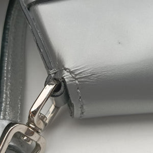 Pre-owned Prada Cleo Flap Silver Leather handbag | stylenewstar