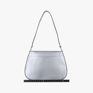 Pre-owned Prada Cleo Flap Silver Leather handbag | stylenewstar