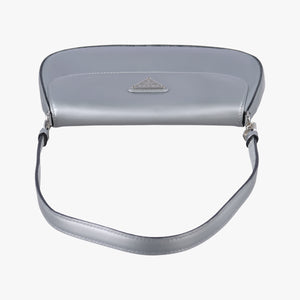 Pre-owned Prada Cleo Flap Silver Leather handbag | stylenewstar