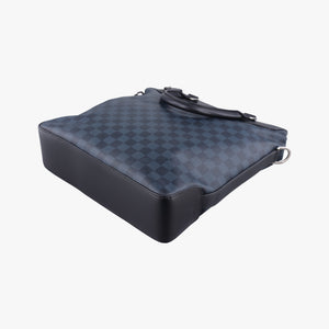 Pre-owned Louis Vuitton Greenwich Noir Damier Cobalt N41351 handbag | stylenewstar
