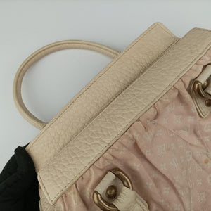 Pre-owned Louis Vuitton Trapeze PM RosePink Monogram Mini Lin Canvas × Leather M40062 handbag | stylenewstar