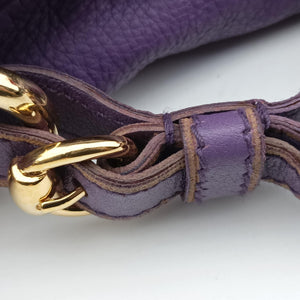 Pre-owned Gucci new jackie Purple Leather 219704 shoulderbag | stylenewstar
