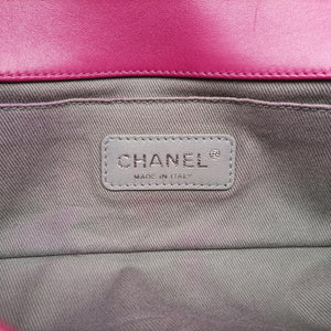 Secondhand Chanel BOY CHANEL Rose velour A67416 shoulderbag | stylenewstar