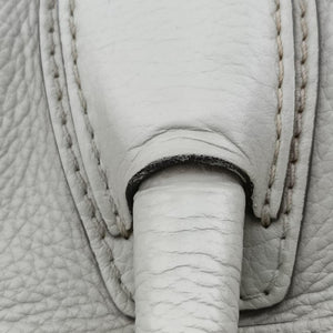 Secondhand Celine Luggage Mini Shopper Light Gray Leather handbag | stylenewstar