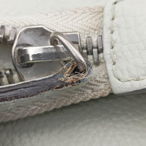 Secondhand Celine Luggage Mini Shopper Light Gray Leather handbag | stylenewstar
