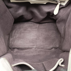 Secondhand Celine Luggage Mini Shopper Light Gray Leather handbag | stylenewstar