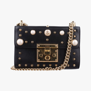 Pre-owned Gucci Padlock Black Leather 432182 shoulderbag | stylenewstar
