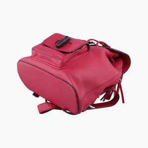Vintage Gucci Bamboo fringe tassel Red Leather 387149 backpack/rucksack | stylenewstar