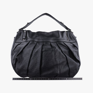 Pre-owned Gucci Icon Bit Black Leather 228584 shoulderbag | stylenewstar