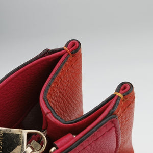 Vintage Gucci Bamboo Shopper Red×Orange Leather 323660 shoulderbag | stylenewstar