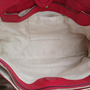 Vintage Gucci Bamboo Shopper Red×Orange Leather 323660 shoulderbag | stylenewstar