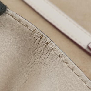 Pre-owned Fendi KAN I White Leather 8BT283 shoulderbag | stylenewstar