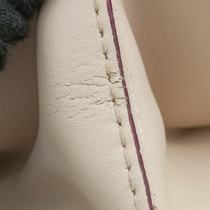 Pre-owned Fendi KAN I White Leather 8BT283 shoulderbag | stylenewstar