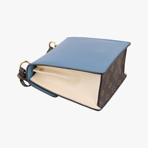 Pre-owned Louis Vuitton Spring Street PM BLACK×white×Blue Vernis×Monogram×Epi M90375 shoulderbag | stylenewstar