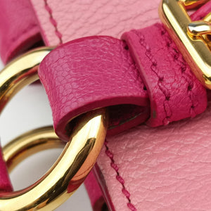Pre-owned Miu Miu Madras Pink Leather shoulderbag | stylenewstar