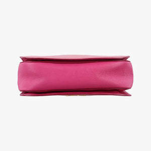 Pre-owned Miu Miu Madras Pink Leather shoulderbag | stylenewstar