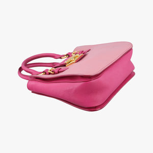 Pre-owned Miu Miu Madras Pink Leather shoulderbag | stylenewstar