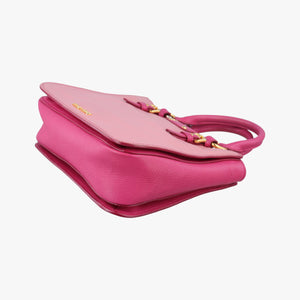 Pre-owned Miu Miu Madras Pink Leather shoulderbag | stylenewstar