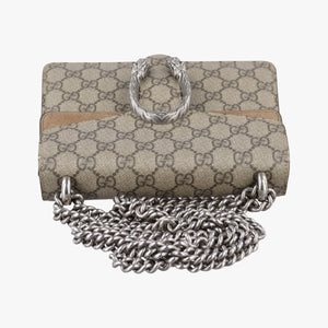 Pre-owned Gucci Dionysus Brown PVC coated canvas × suede 421970 shoulderbag | stylenewstar