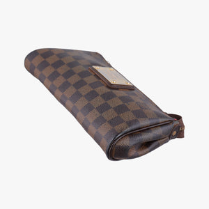 Pre-owned Louis Vuitton EVA EBENE Damier Canvas N55213 shoulderbag | stylenewstar