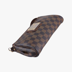 Pre-owned Louis Vuitton EVA EBENE Damier Canvas N55213 shoulderbag | stylenewstar