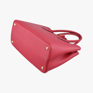 Pre-owned Prada Double Cuir Red SAFFIANO Leather B2756T handbag | stylenewstar